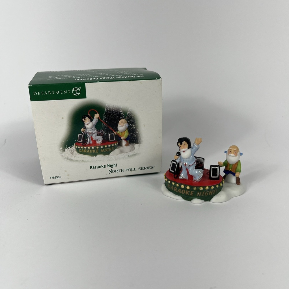 Dept 56 Karaoke Night North Pole Series Accessory‎ Mint in Box